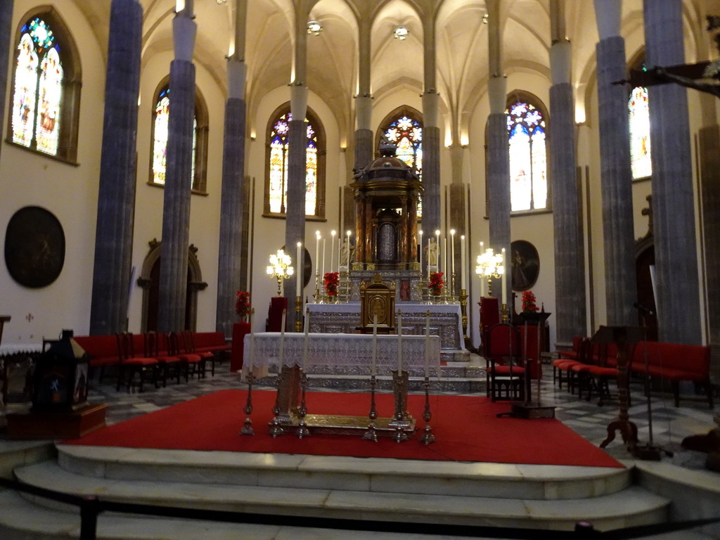 Choir, apse and altar of the La Laguna Cathedral