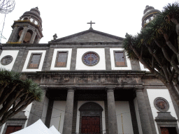 Facade of the La Laguna Cathedral, viewed from the Plaza de los Remedios square