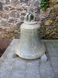 Church bell just behind the tower of the Iglesia de la Concepción church