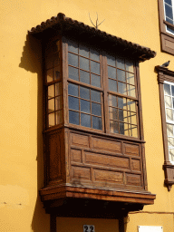 Balcony of a house at the Plaza de la Concepción square