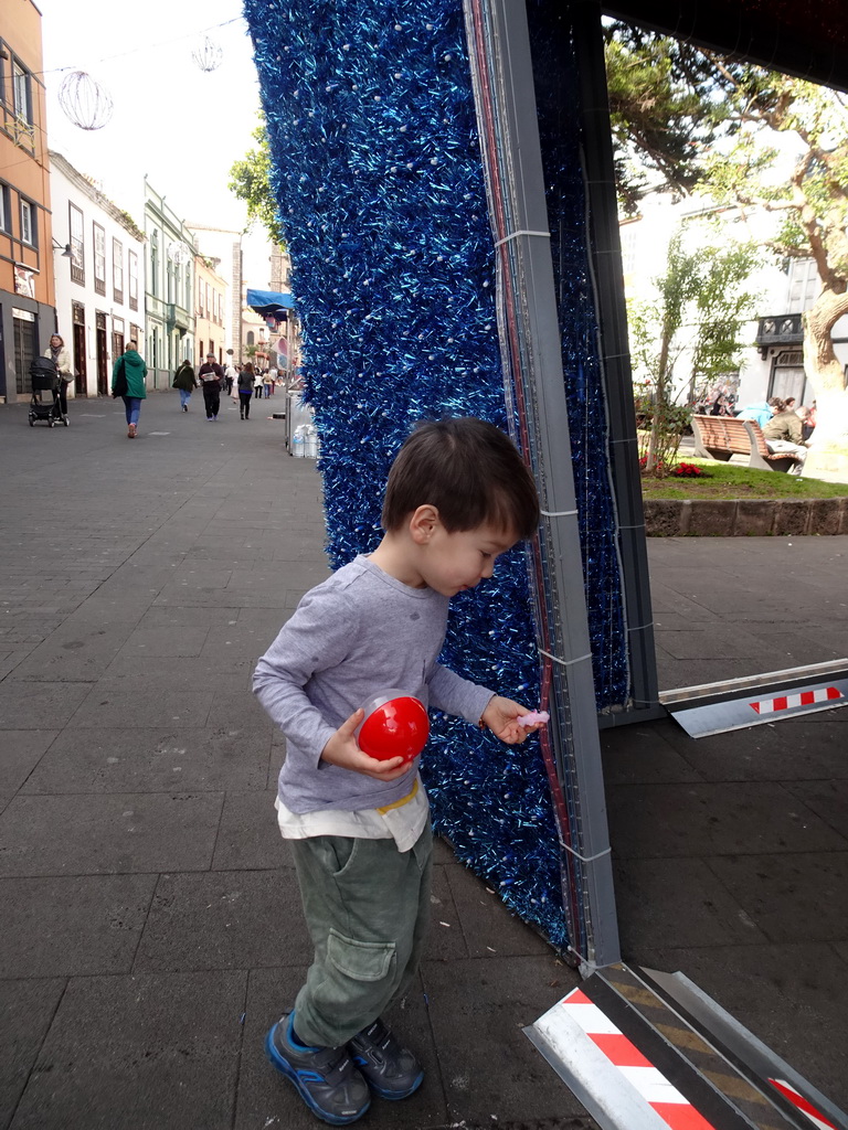 Max at the Plaza de la Concepción square