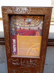 Information on the Teatro Leal at the Calle Obispo Rey Redondo street