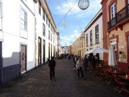 The Calle Obispo Rey Redondo street with the northwest side of the City Hall