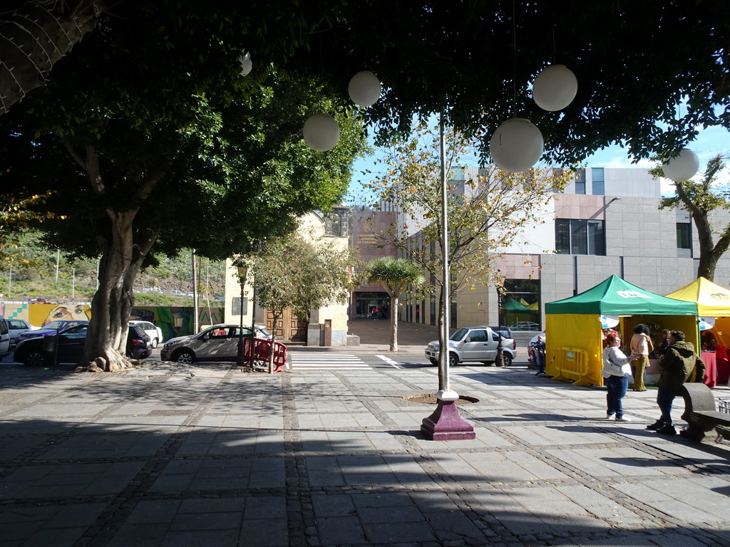 The Plaza del Adelantado square with the Ermita de San Miguel Arcángel hermitage and the Courthouse