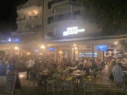 Front of the Pull Over Restaurant at the etalite Kralja Zvonimira street, by night