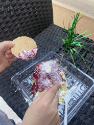 Ice cream at the Esperanza Bar at the etalite Kralja Zvonimira street