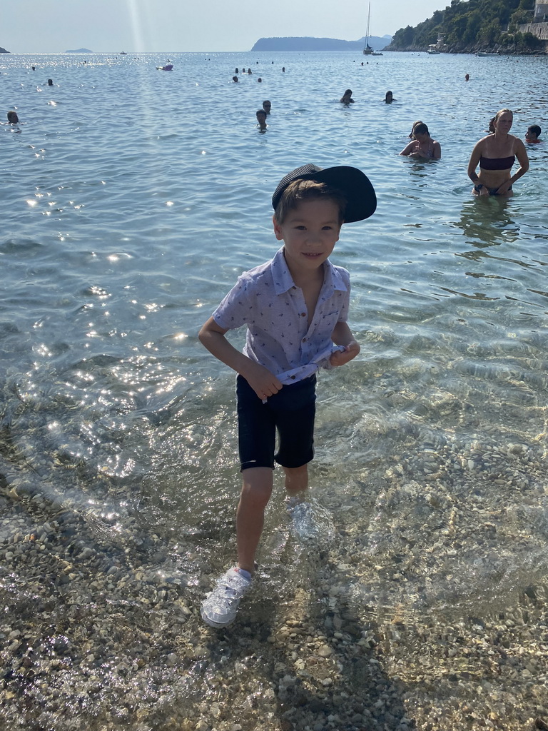 Max at the Uvala Lapad Beach
