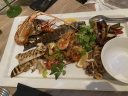Sea food platter at the Fish Bar El Pulpo