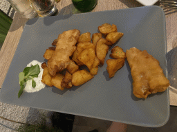 Fried fish and potatoes at the Fish Bar El Pulpo