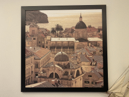 Photograph of the Old Town of Dubrovnik at the lobby of the Grand Hotel Park