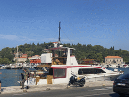 Boat at the Gru Port, viewed from the Obala Stjepana Radica street