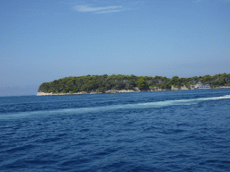 The Daksa island and the Adriatic Sea, viewed from the Elaphiti Islands tour boat