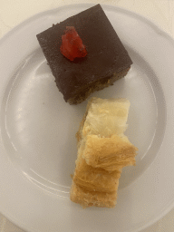 Dessert at the restaurant of the Grand Hotel Park