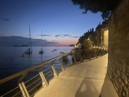 The Promenada Lapad path, at sunset