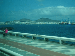 The Harbour and the north side of the city, viewed from the bus from Maspalomas on the GC-1 road