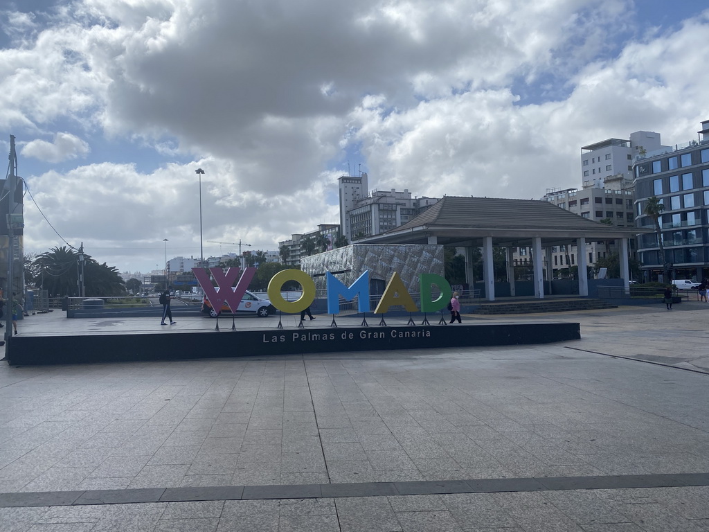 Sign at the Plaza de Canarias square