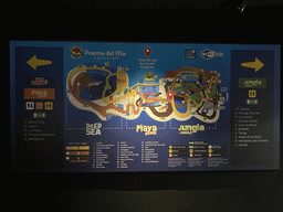 Map of the Poema del Mar Aquarium
