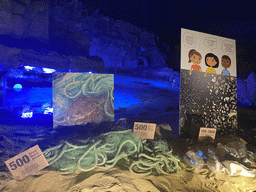 Garbage found in the sea at the upper floor of the Beach Area at the Poema del Mar Aquarium, with explanation