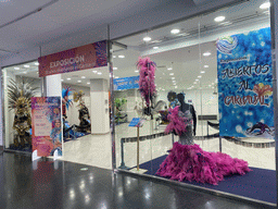 Front of the Carnaval exposition at the Centro Comercial El Muelle shopping mall