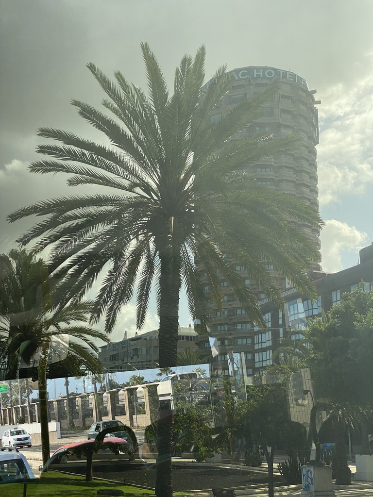 The AC Hotel Gran Canaria, viewed from the bus to Maspalomas on the GC-1 road