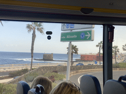 The Castle of San Cristobal, viewed from the bus to Maspalomas on the GC-1 road