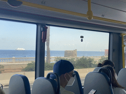 The Castle of San Cristobal, viewed from the bus to Maspalomas on the GC-1 road