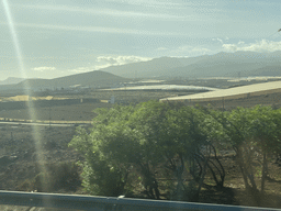 Greenhouses at the south side of the city, viewed from the bus to Maspalomas on the GC-1 road