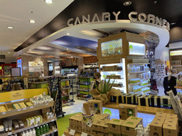 Interior of the Canary Corner souvenir shop at the Gran Canaria Airport