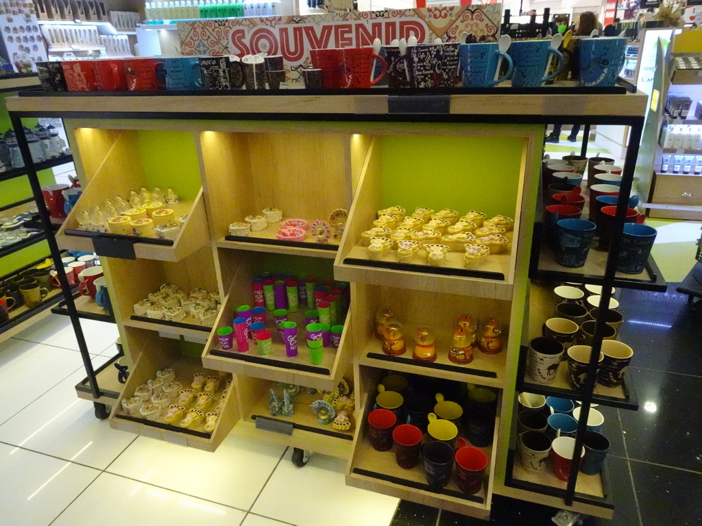 Local products at the Canary Corner souvenir shop at the Gran Canaria Airport