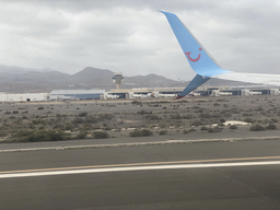 Gran Canaria Airport, viewed from the airplane to Rotterdam