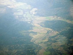 The Tagus River in Portugal, viewed from the airplane to Rotterdam