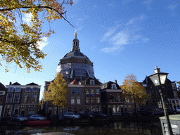 The Oude Vest canal and the north side of the Marekerk church