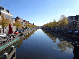 The Oude Vest canal, viewed from the Marebrug bridge