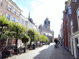 The Nieuwstraat street and the Hooglandse Kerk church