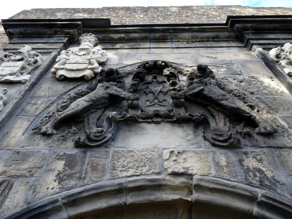 Relief on the southeast side of the Burcht van Leiden castle