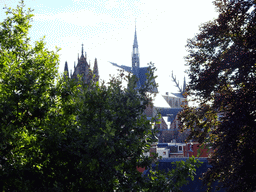 The Hooglandse Kerk church, viewed from the ramparts of the Burcht van Leiden castle