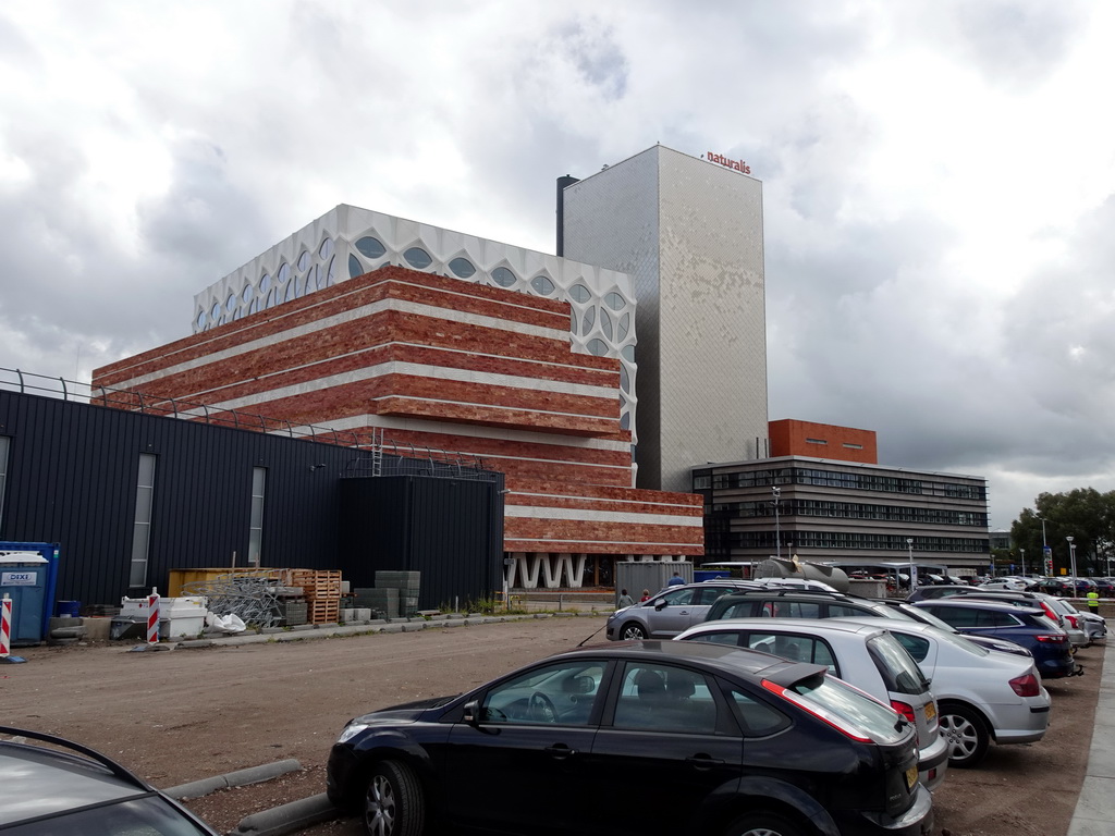 Front of the Naturalis Biodiversity Center at the Mendelweg street, viewed from the parking lot