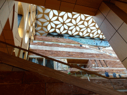Staircase of the Naturalis Biodiversity Center, viewed from the Ground Floor