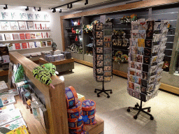 Interior of the souvenir shop at the Ground Floor of the Naturalis Biodiversity Center