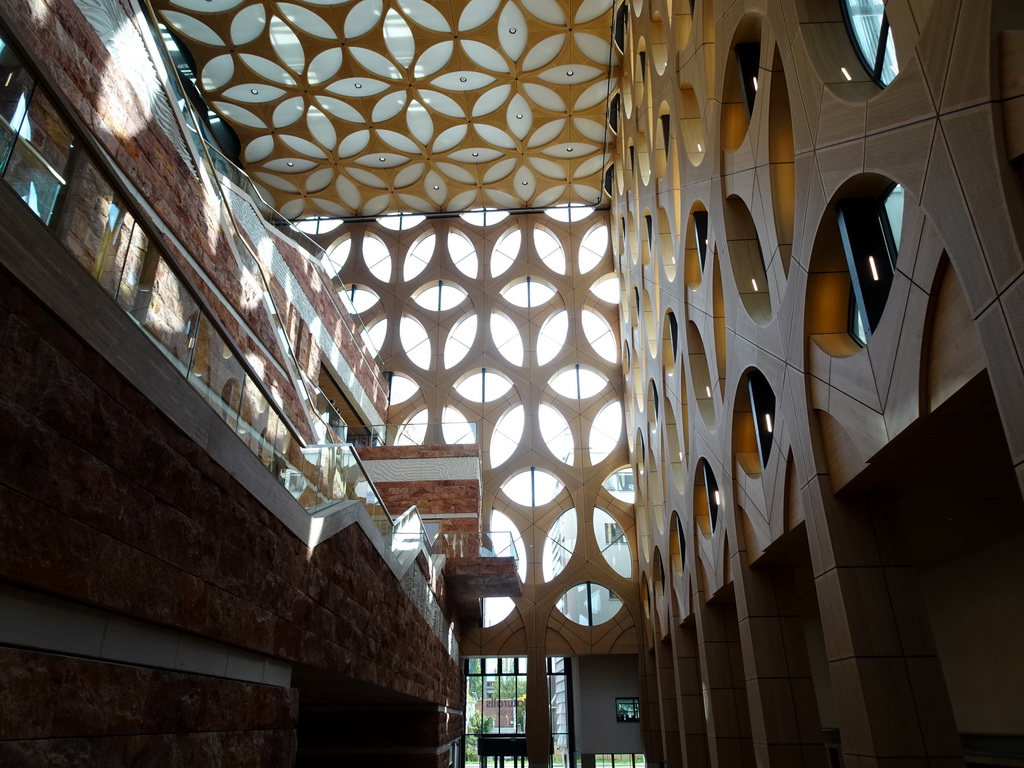 Staircase of the Naturalis Biodiversity Center, viewed from the First Floor