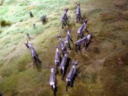 Deer statuettes at the Ice Age exhibition at the Fifth Floor of the Naturalis Biodiversity Center