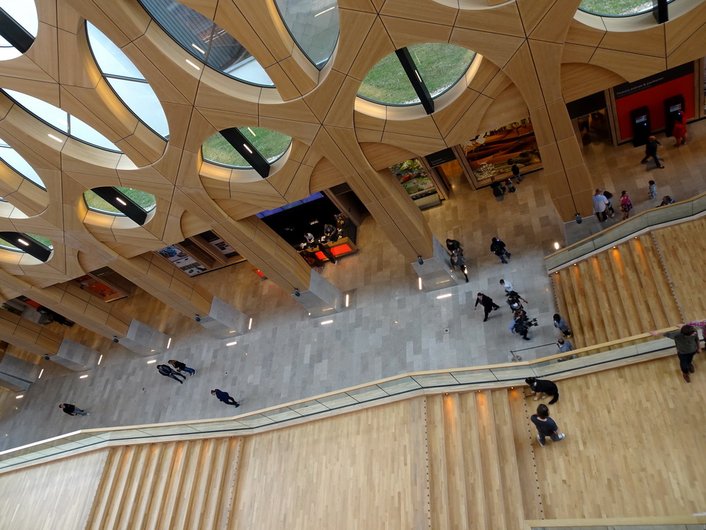 Staircase of the Naturalis Biodiversity Center, viewed from the Fifth Floor