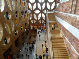 Staircase of the Naturalis Biodiversity Center, viewed from the Sixth Floor