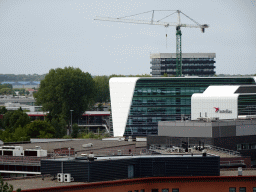 The Astellas Pharma Europe building, viewed from the terrace at the Ninth Floor of the Naturalis Biodiversity Center