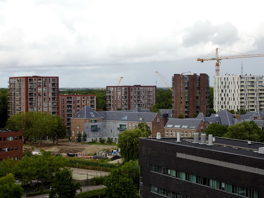 The De Pathologie condominium complex, viewed from the terrace at the Ninth Floor of the Naturalis Biodiversity Center