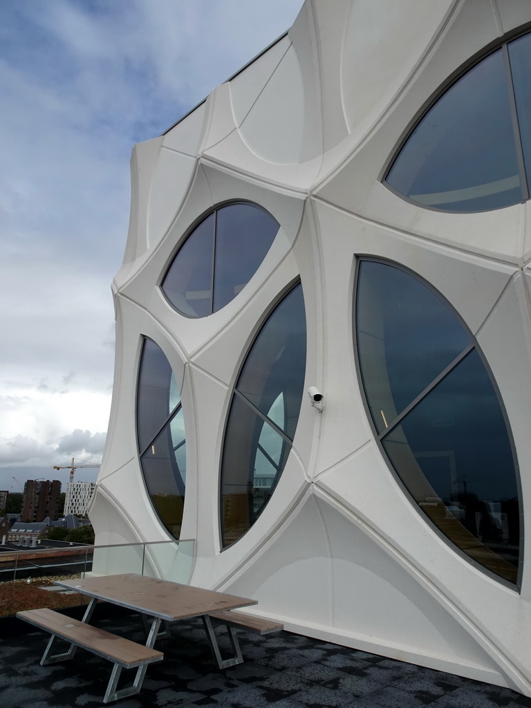 The exterior of the Naturalis Biodiversity Center, viewed from the terrace at the Ninth Floor