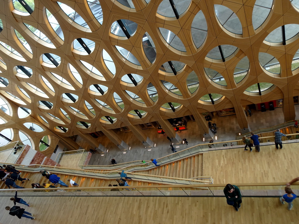 Staircase of the Naturalis Biodiversity Center, viewed from the Ninth Floor