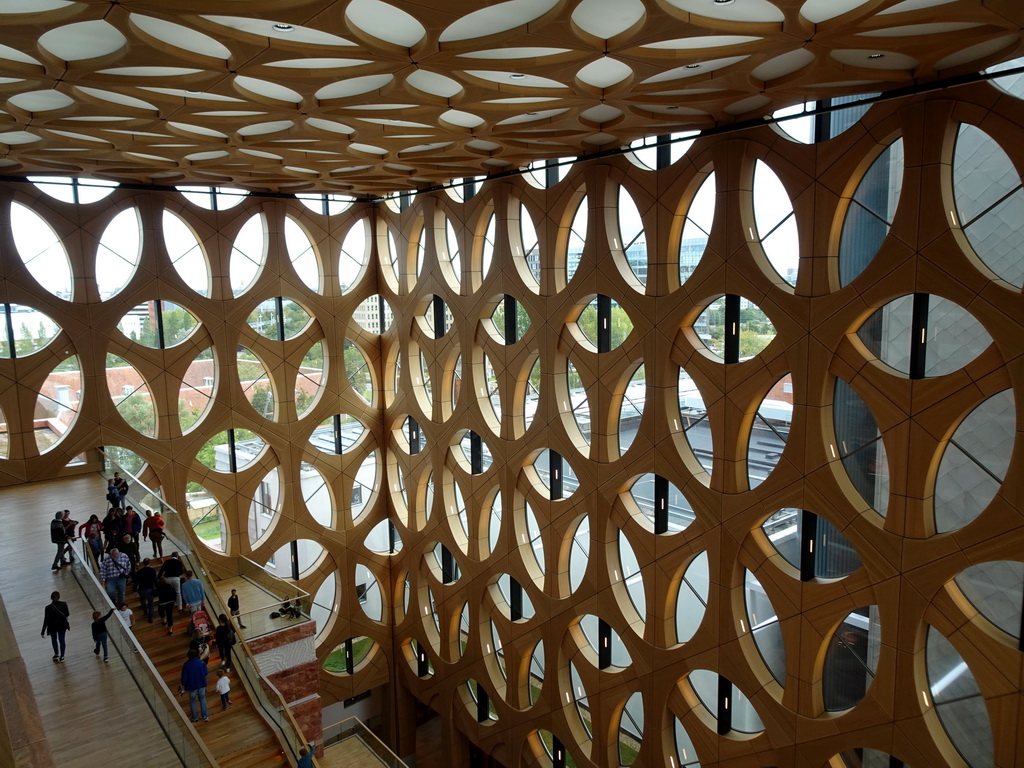 Staircase of the Naturalis Biodiversity Center, viewed from the Ninth Floor