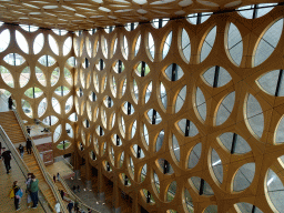 Staircase of the Naturalis Biodiversity Center, viewed from the Ninth Floor