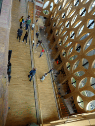Staircase of the Naturalis Biodiversity Center, viewed from the Ninth Floor
